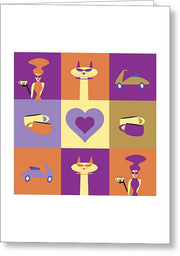 sweet coffee love greeting card